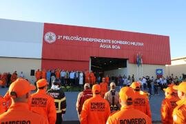 População de Água Boa e mais oito municípios passam a contar com nova base do Corpo de Bombeiros