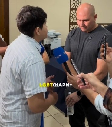 O prefeito de Cuiabá, Abilio Brunini (PL), e o coordenador do Instituto Brasileiro de Transmasculinidades (Ibrat) em Mato Grosso, Julian Tacanã, discutiram devido a linguagem neutra.