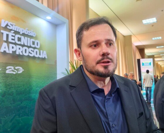 O presidente da Aprosoja-MT, Lucas Costas Beber. 