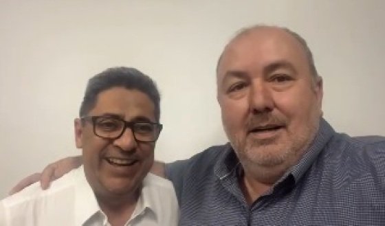 O presidente do PL em Mato Grosso, Ananias Filho, e a o ex-prefeito de Pontes e Lacerda, Alcino Barcelos. 