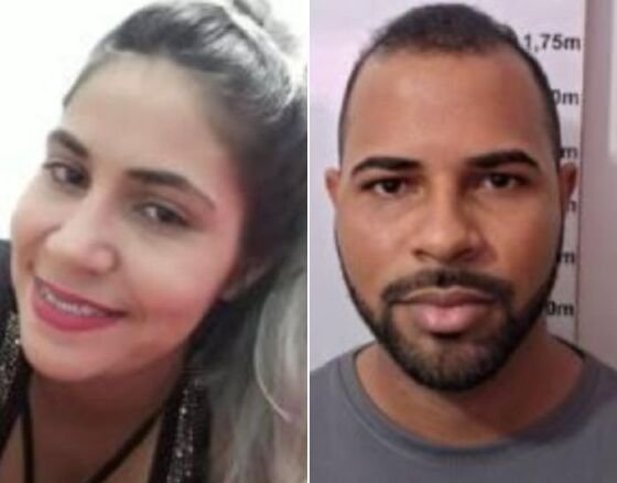 A vítima Jucieli Ribeiro Caju Boa Morte, de 30 anos, e o atirador Luciano Oliveira de Sousa, de 32 anos, morto pelo companheiro de Jucieli. 