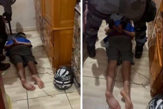 Cunhado conseguiu escapar e acionou a polícia, que arrombou o imóvel e resgatou a vítima ferida.