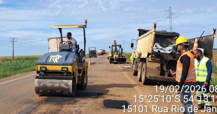  Concessionária realiza manutenção em pontos críticos próximo a Primavera do Leste