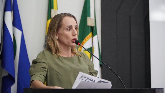 A primeira-secretária da Câmara de Cuiabá, Katiuscia Manteli