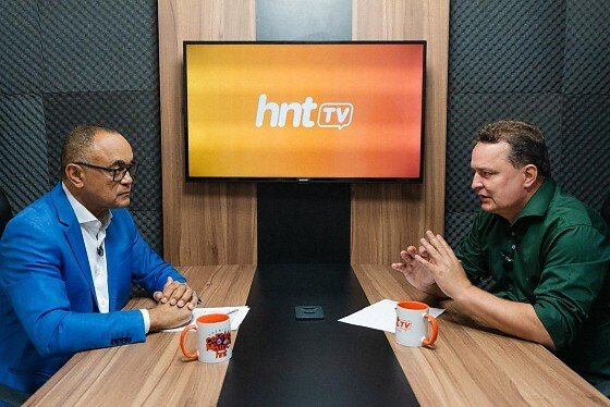 O presidente da Assembleia Legislativa (ALMT), Max Russi (PSB), no HNT TV Entrevista. 