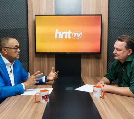 O presidente da Assembleia Legislativa (ALMT), Max Russi (PSB), no HNT TV Entrevista.