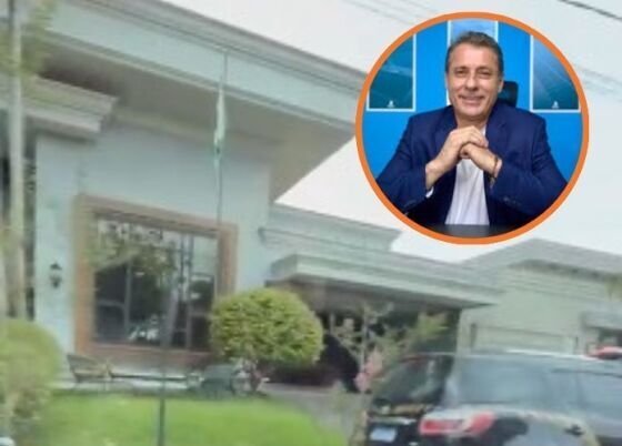 A mansão do prefeito de Sorriso (398 km de Cuiabá), Alei Fernandes (União Brasil). 