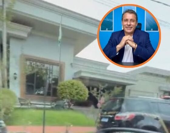 A mansão do prefeito de Sorriso (398 km de Cuiabá), Alei Fernandes (União Brasil). 