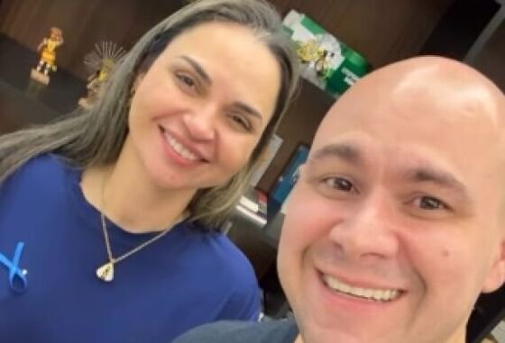 O prefeito de Cuiabá, Abilio Brunini (PL), e a vice-prefeita Coronel Vânia (Novo). 