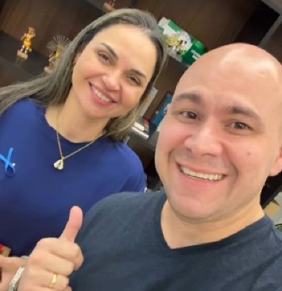 O prefeito de Cuiabá, Abilio Brunini (PL), e a vice-prefeita Coronel Vânia (Novo). 