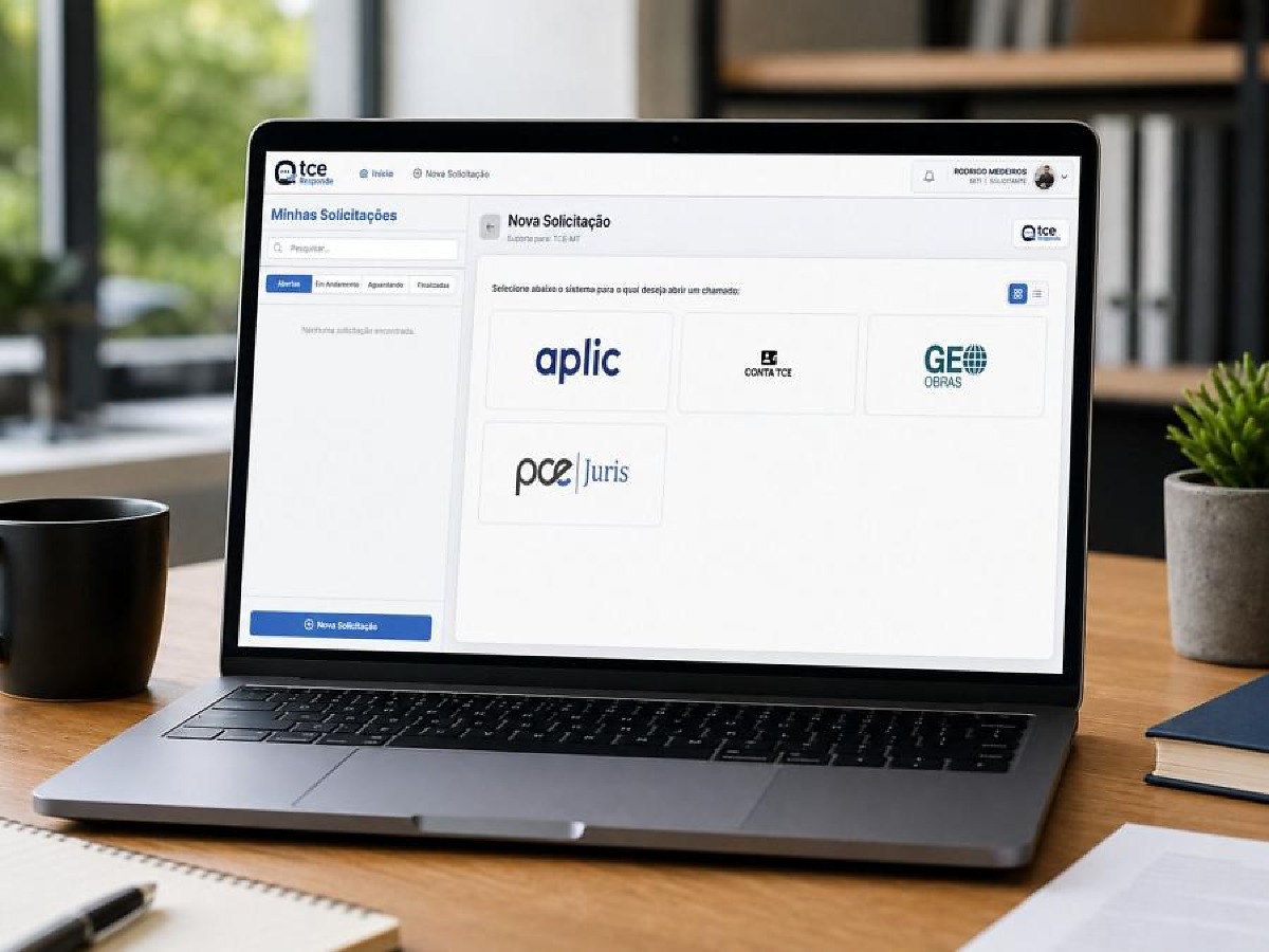 TCE-MT lança plataforma 'TCE Responde' e encerra atendimento via WhatsApp para Aplic e Geo-Obras