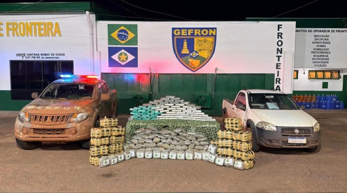 Gefron apreende 250 kg de drogas em Vila Bela da Santíssima Trindade, MT