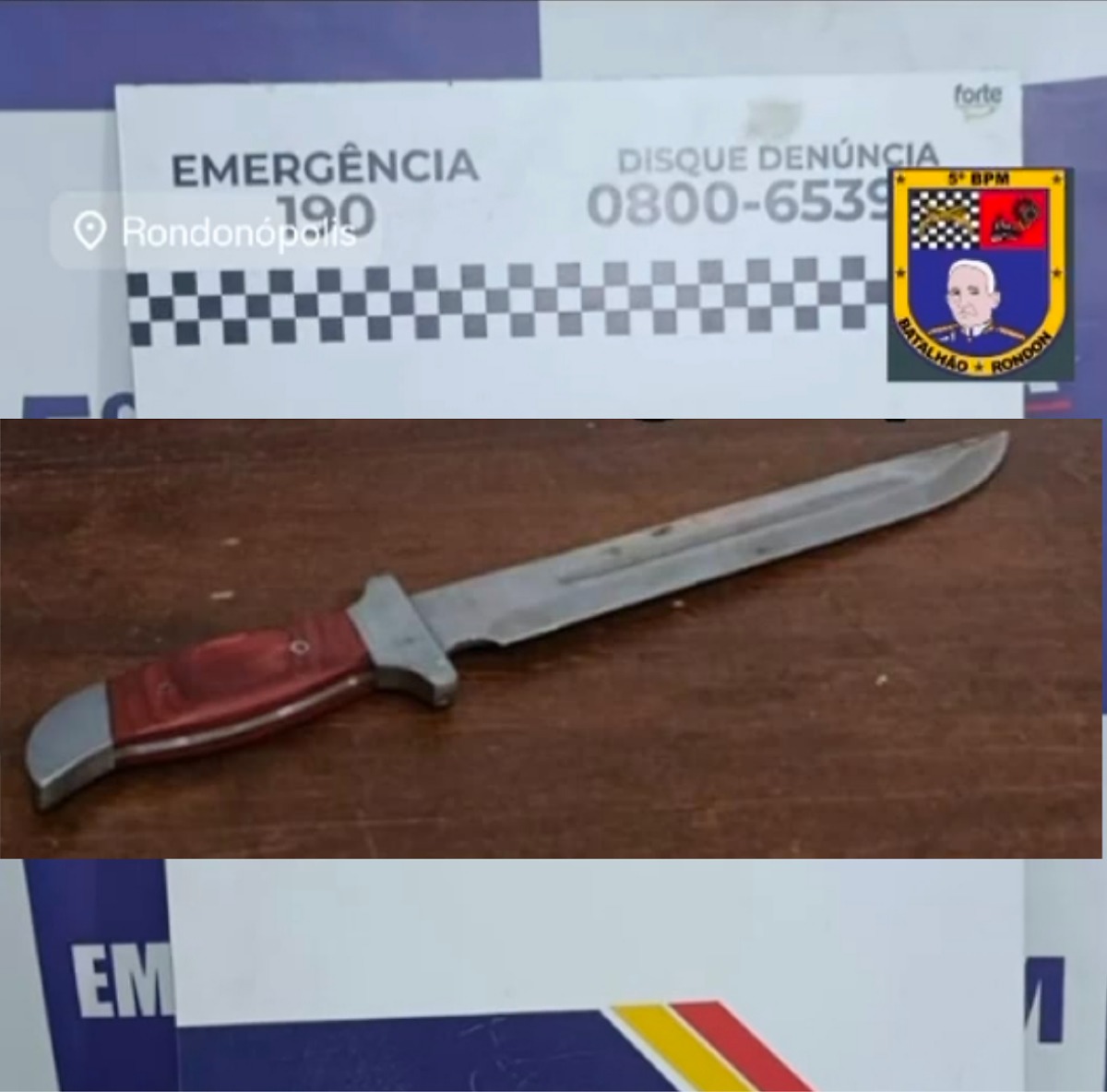 Homem é preso por agressão e ameaça com punhal em Rondonópolis, MT