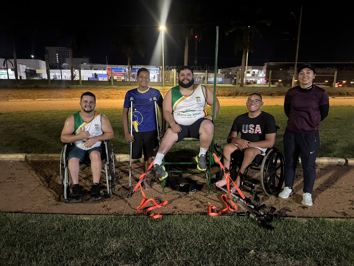 Morro da Mesa doa bancos de arremesso ao Projeto de Atletismo Paralímpico de Primavera do Leste